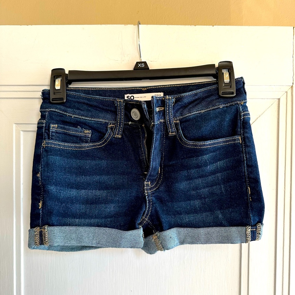 SO Brand Shortie Jean Shorts - Size 0/24